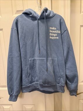 Altar'd State Blue 'Make Beautiful Things Happen' Pullover Hoodie